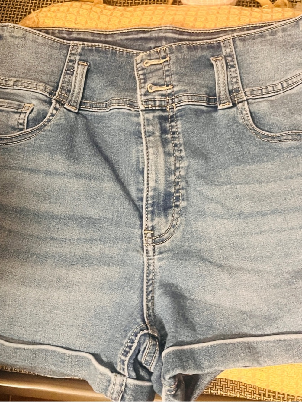 No Boundaries Light Blue Denim Shorts